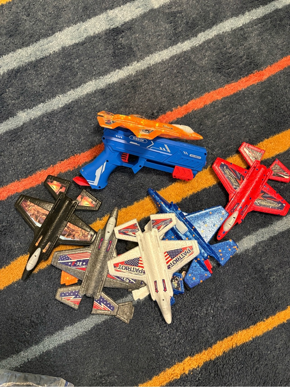 Assorted Kids Foam Toy Jet Planes and Foam Blaster - Multicolor